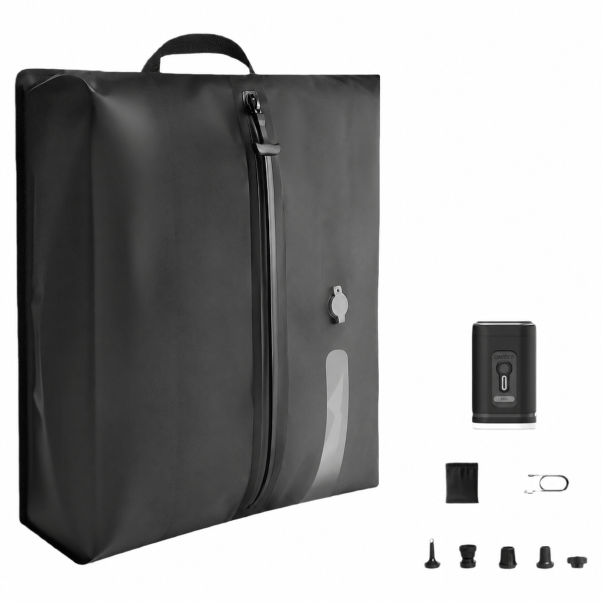 Foxnaro 17L travel compression bag with compact electric pump for easier suitcase packing