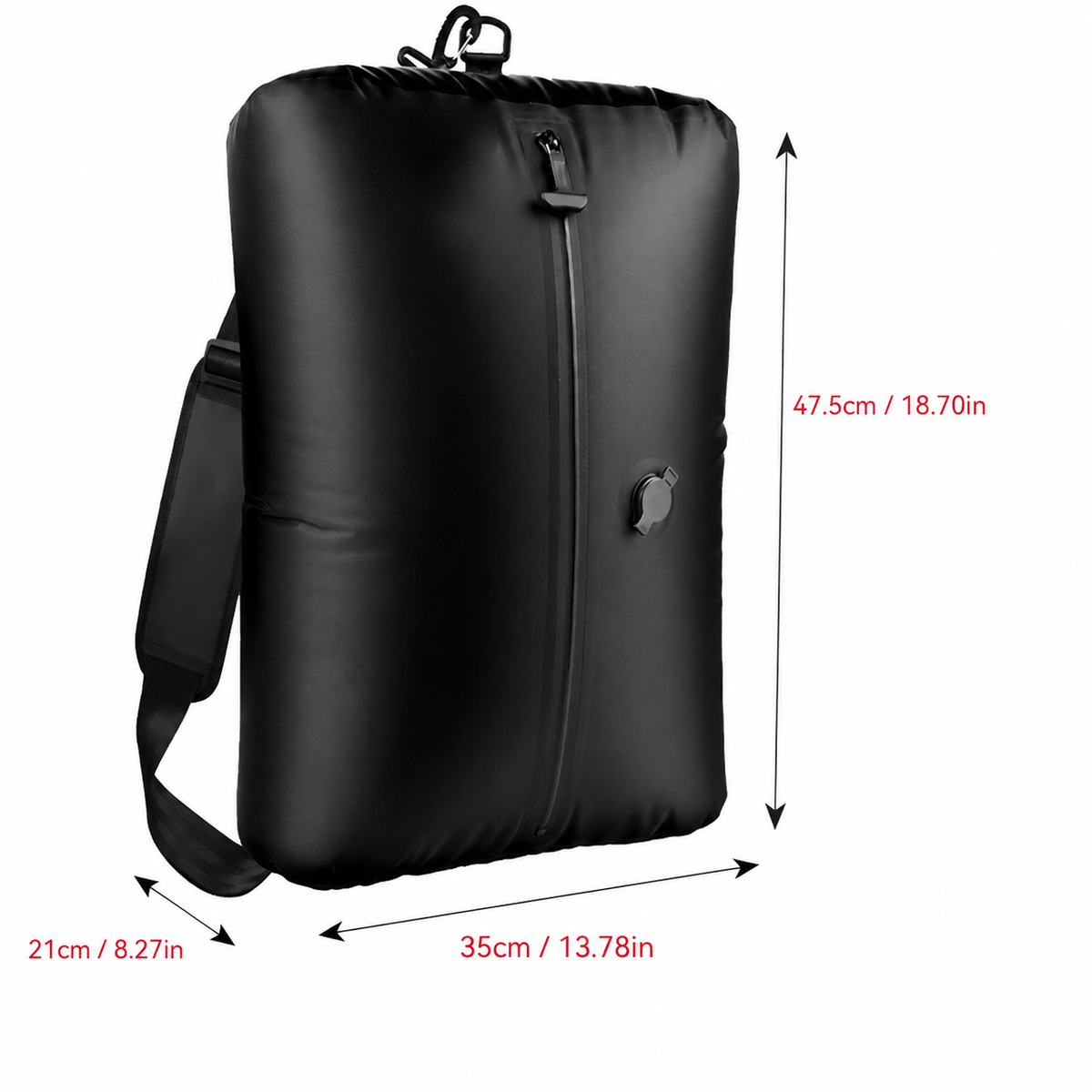 Foxnaro 34L shoulder travel compression bag with carry strap for larger packing loads